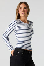 Long Sleeve Henley Top