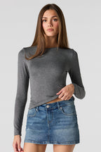Crewneck Long Sleeve Top
