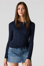Crewneck Long Sleeve Top