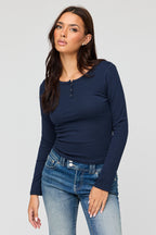 Henley Long Sleeve Top