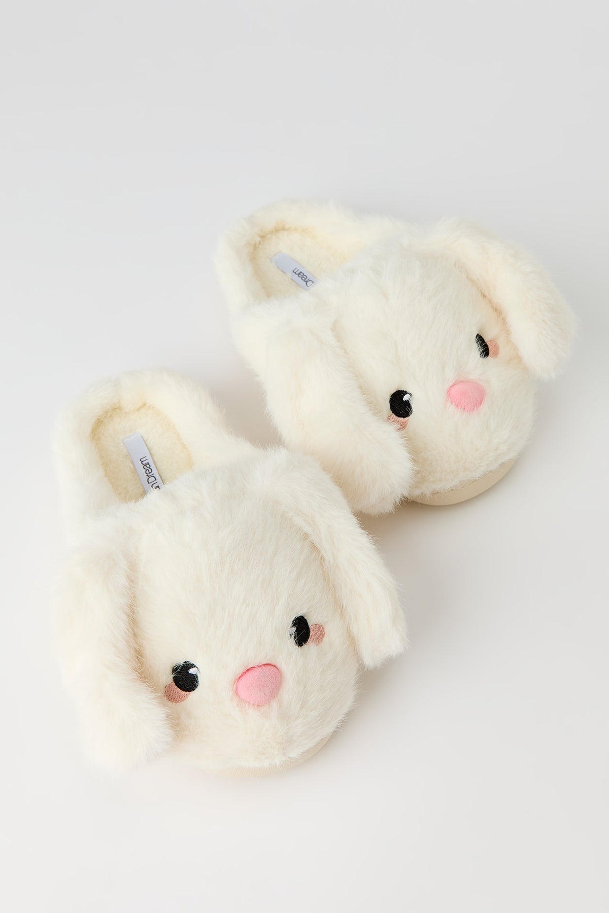 Alt View 2. 3D Bunny Slippers - White