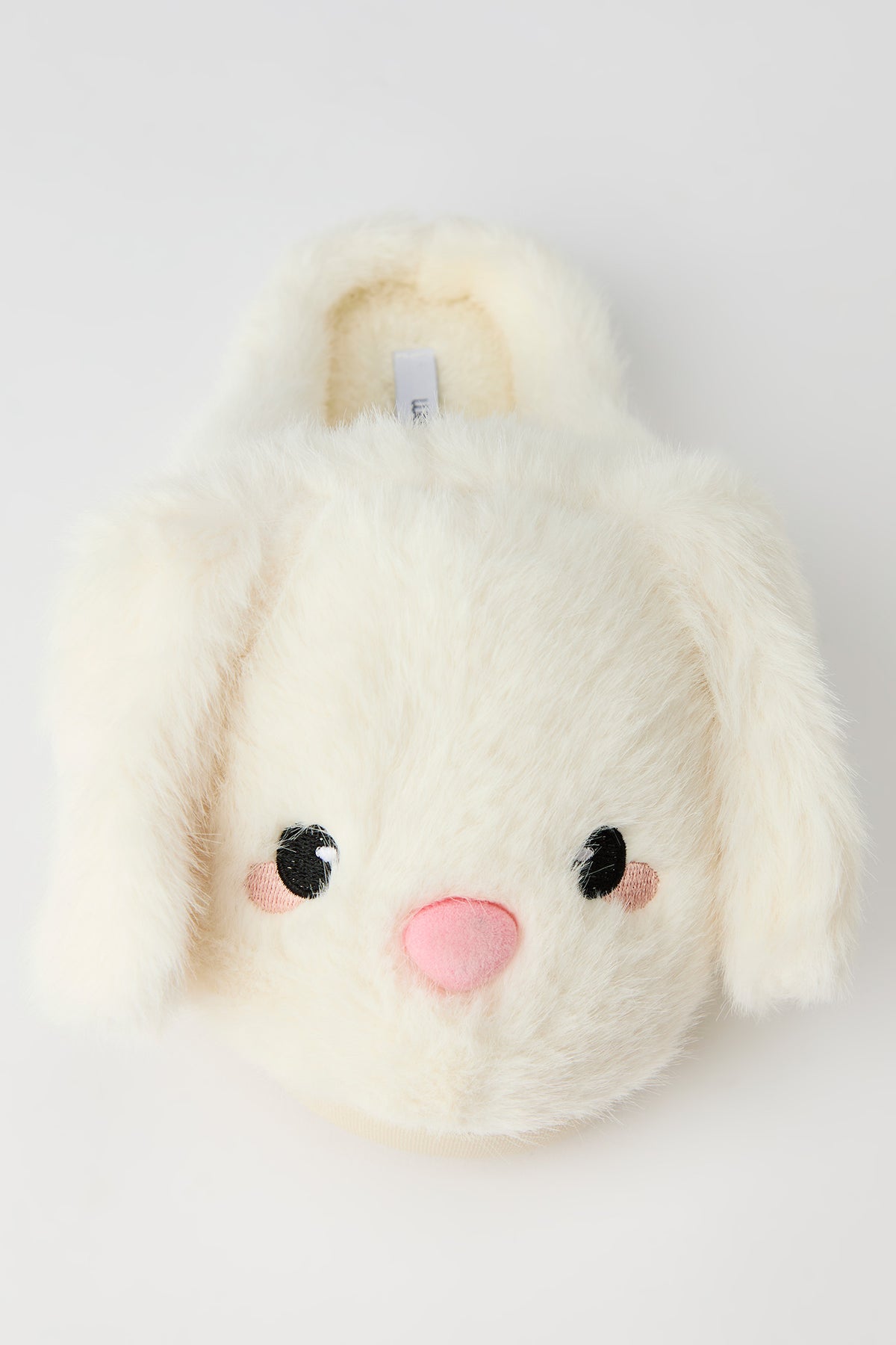 Alt View 3. 3D Bunny Slippers - White