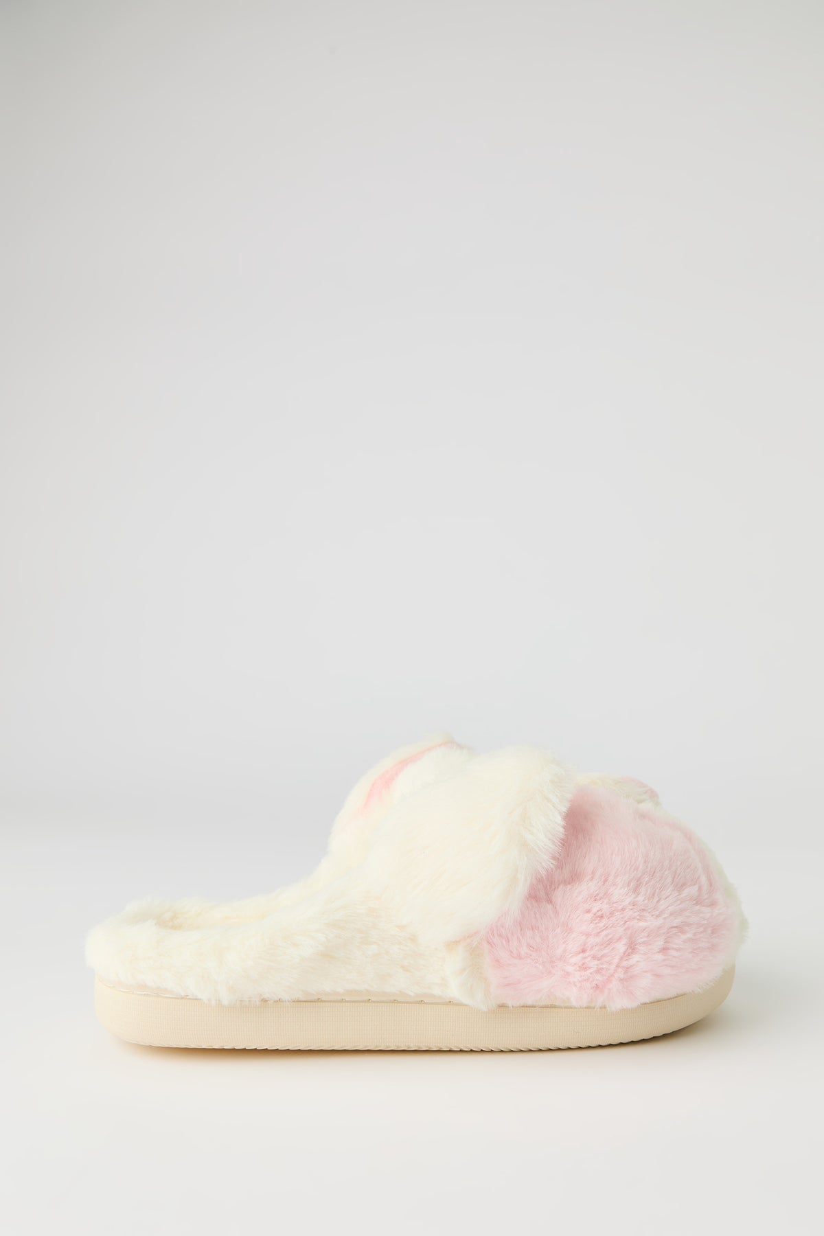 Girls 3D Pig Slippers - White