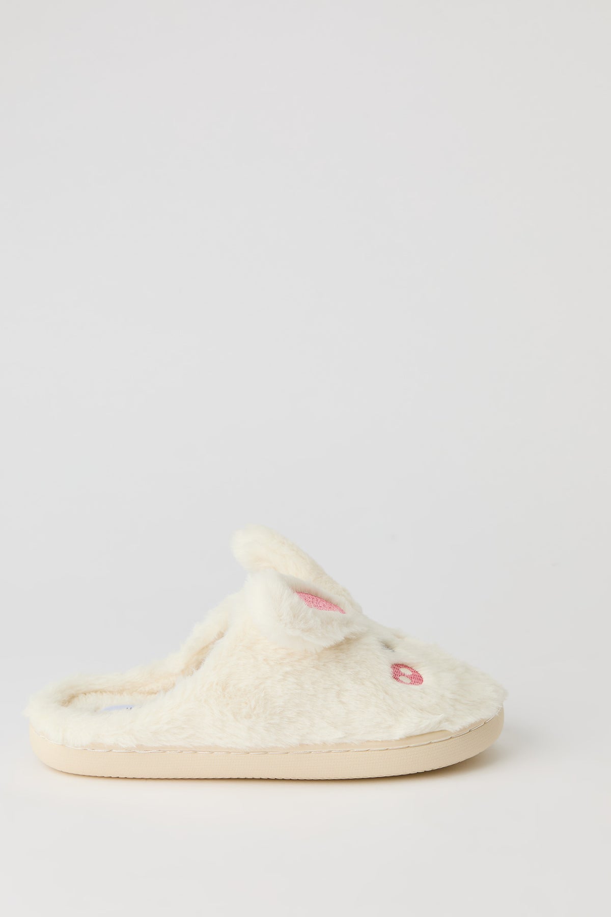 3D Bunny Slippers - White