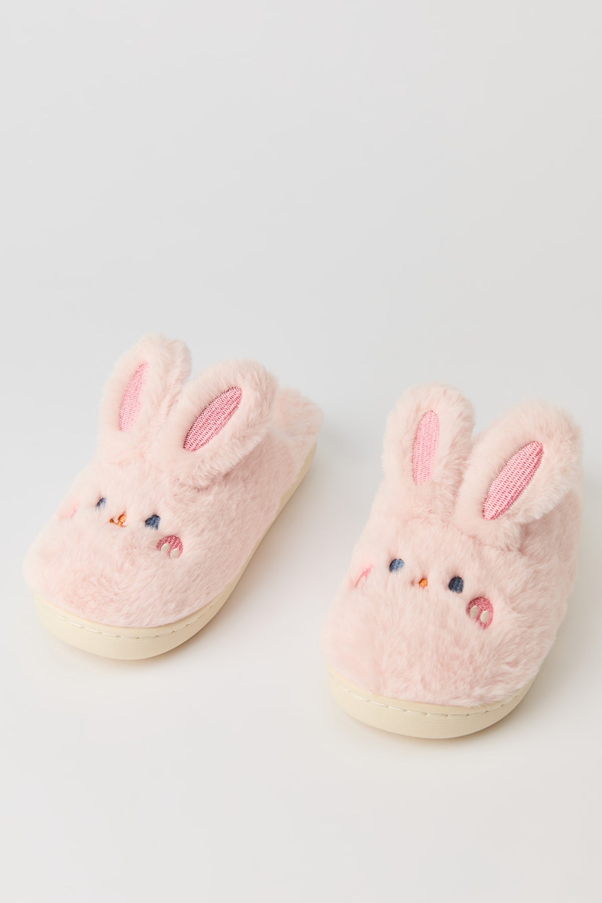 Alt View 2. 3D Bunny Slippers - Light Pink