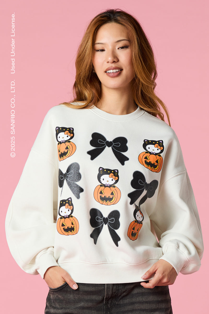 Hello Kitty® Graphic Halloween Fleece Sweatshirt