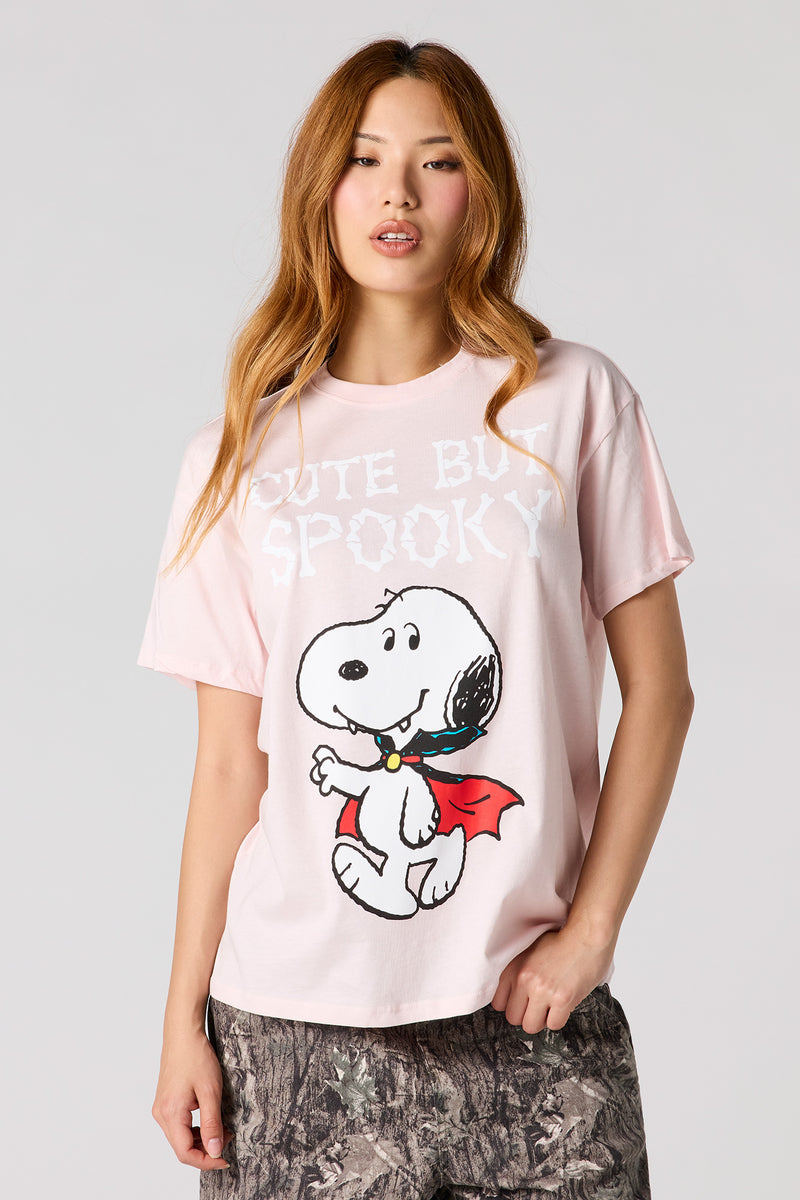 Snoopy Halloween Graphic Boyfriend T-Shirt