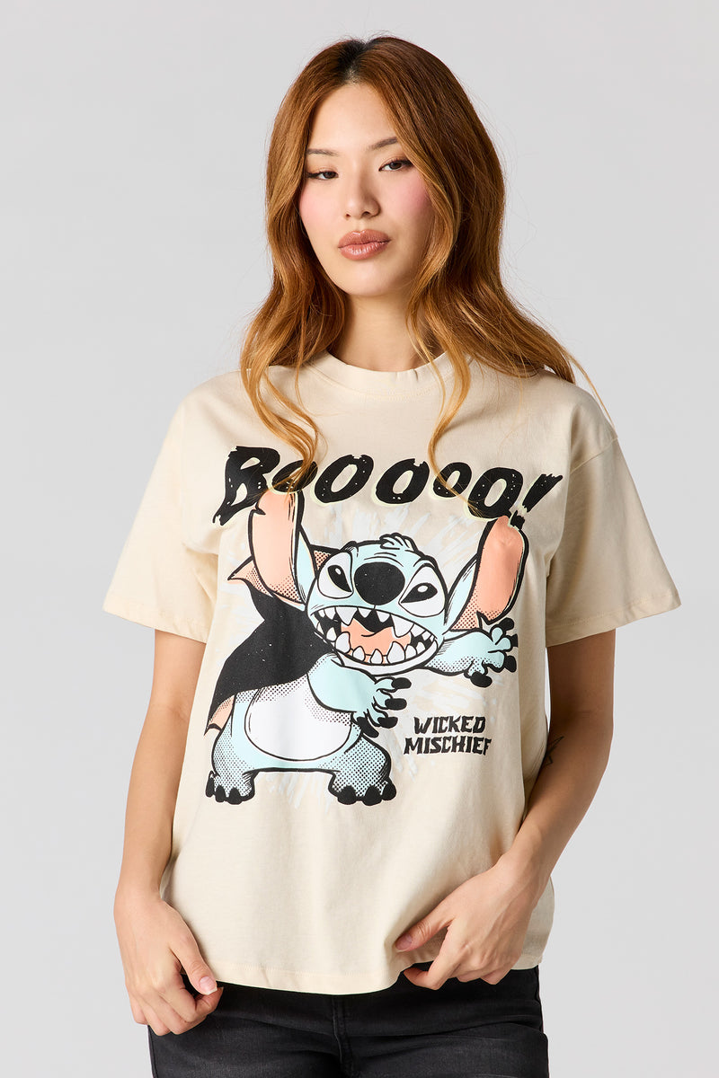 Stitch Halloween Graphic Boyfriend T-Shirt