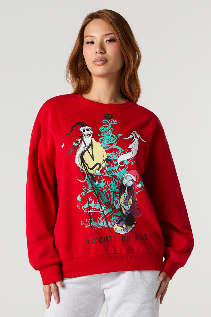 Nightmare Before Christmas Graphic Fleece Sweatshirt