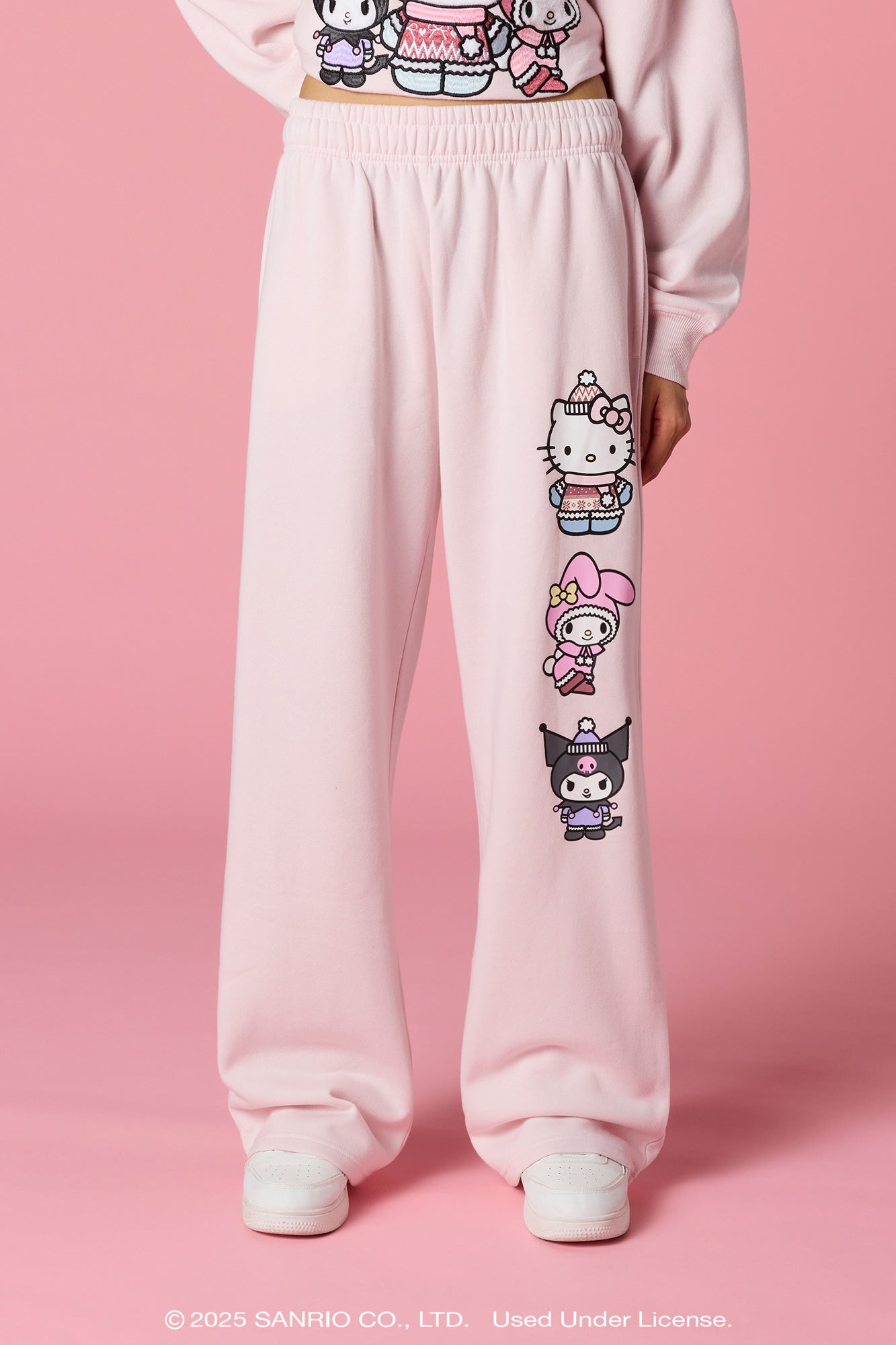Hello Kitty® and Friends Holiday Graphic Wide Leg Sweatpant