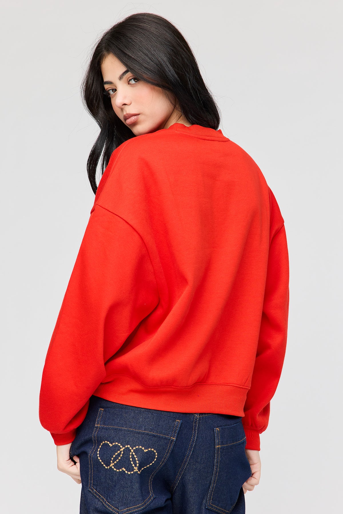 Alt View 2. The Grinch Who Stole Christmas Fleece Sweatshirt - Red