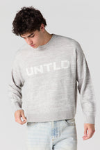 Jacquard Knit Boxy Sweater