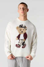 Chandail carré en tricot de jacquard