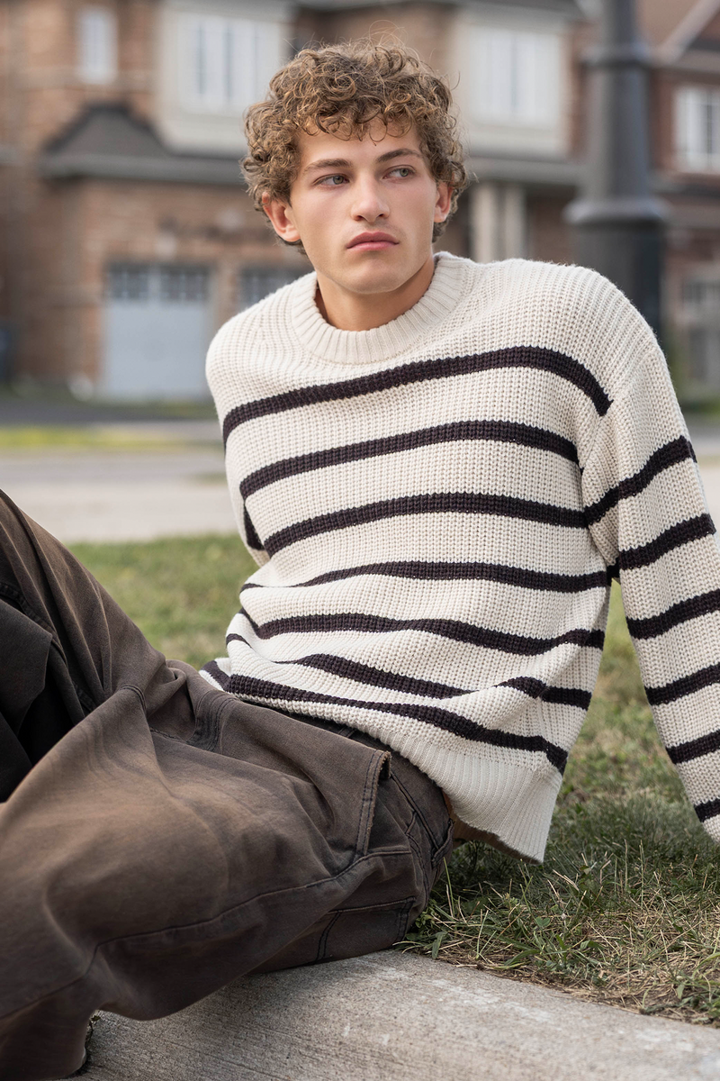 Striped Knit Sweater