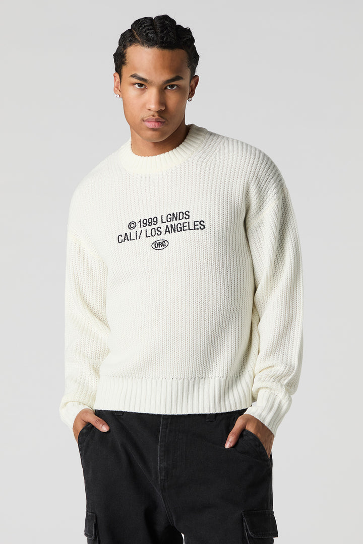 Chandail à broderie Los Angeles