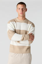 Chandail en tricot rayé