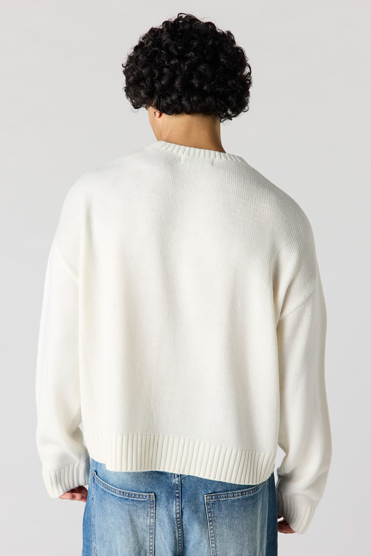 Alt View 2. Originals Embroidered Boxy Sweater - Off White