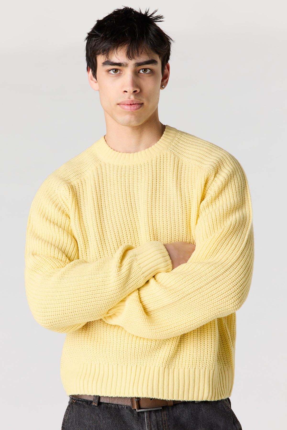 Ribbed Sweater - Yellow