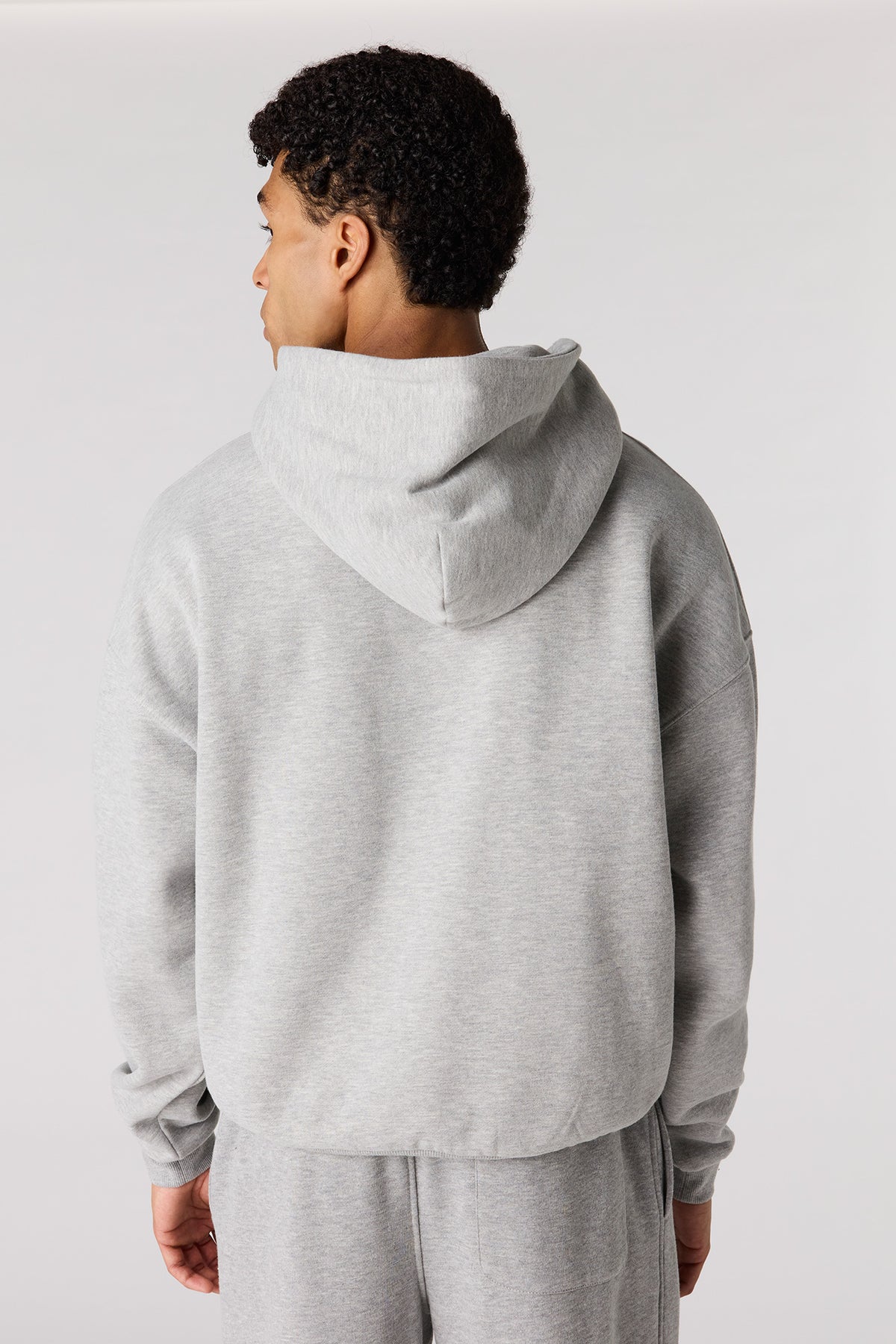 Alt View 10. Premium Heavyweight Fleece Boxy Hoodie - Light Blue