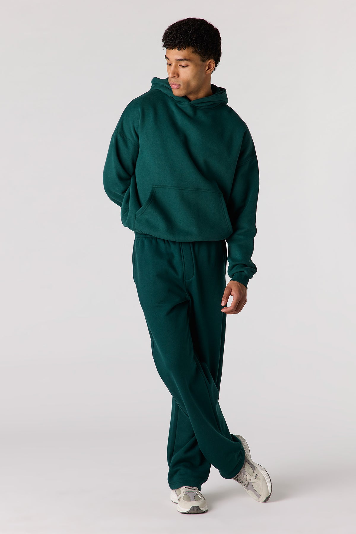 Alt View 14. Premium Heavyweight Fleece Boxy Hoodie - Light Blue