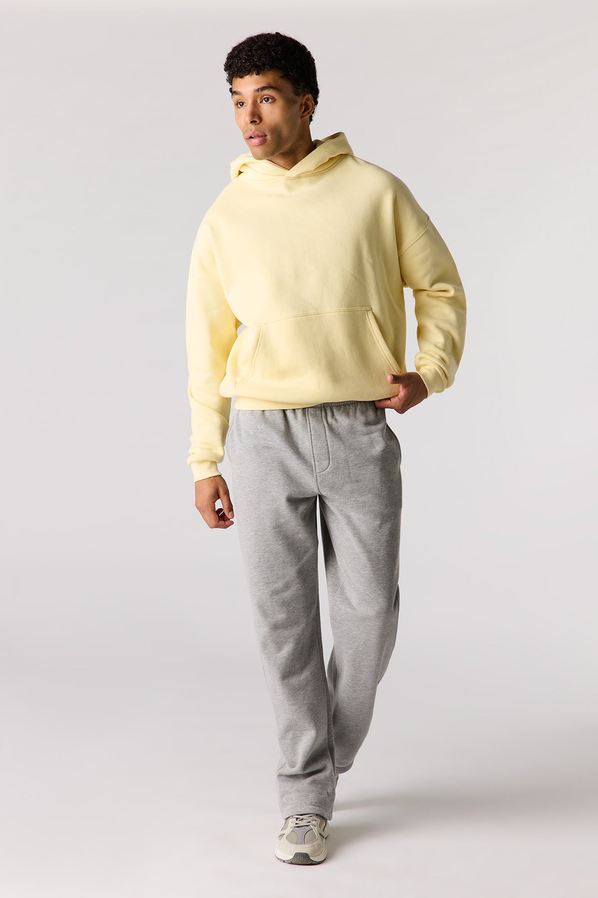 Alt View 20. Premium Heavyweight Fleece Boxy Hoodie - Light Blue
