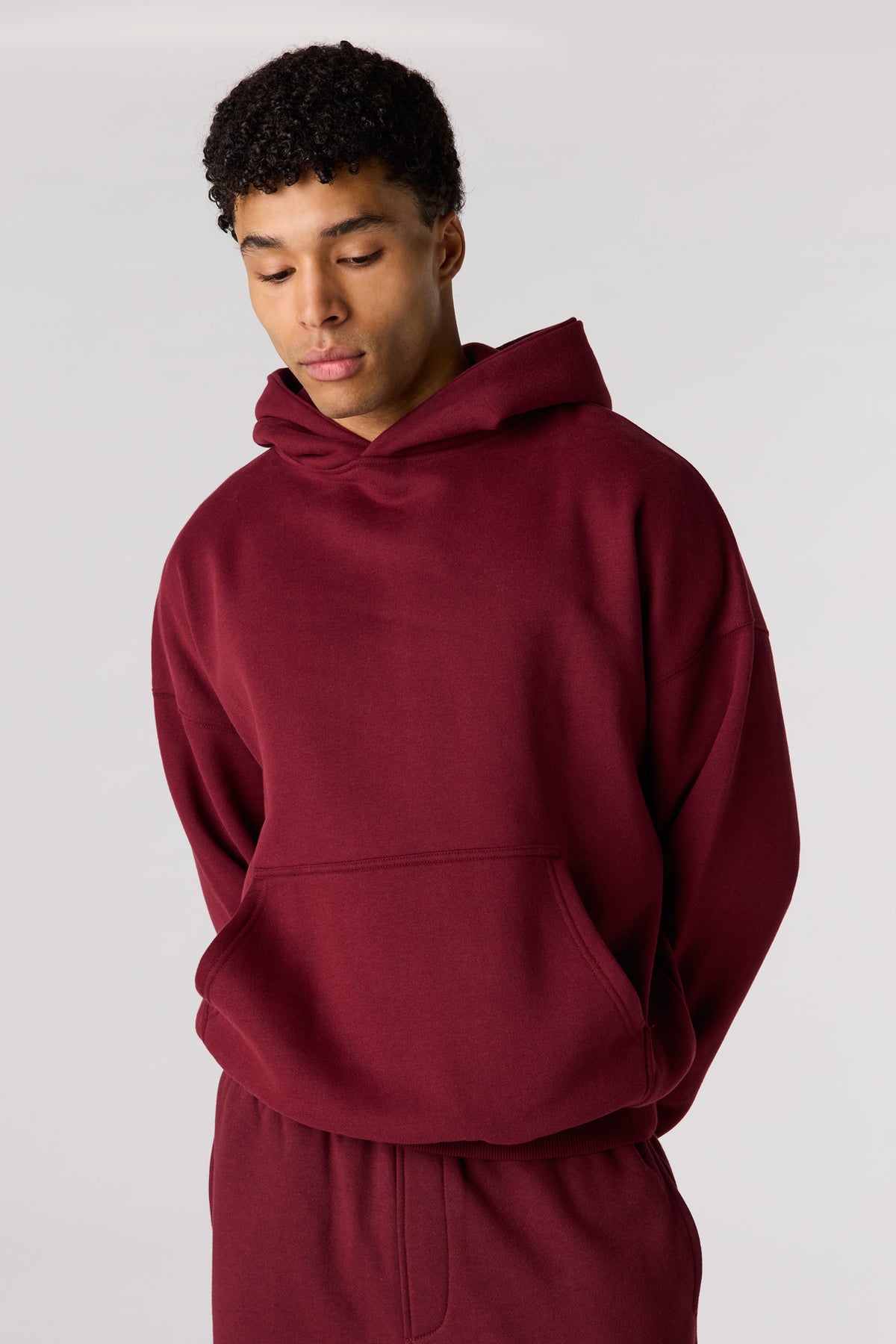Alt View 21. Premium Heavyweight Fleece Boxy Hoodie - Light Blue