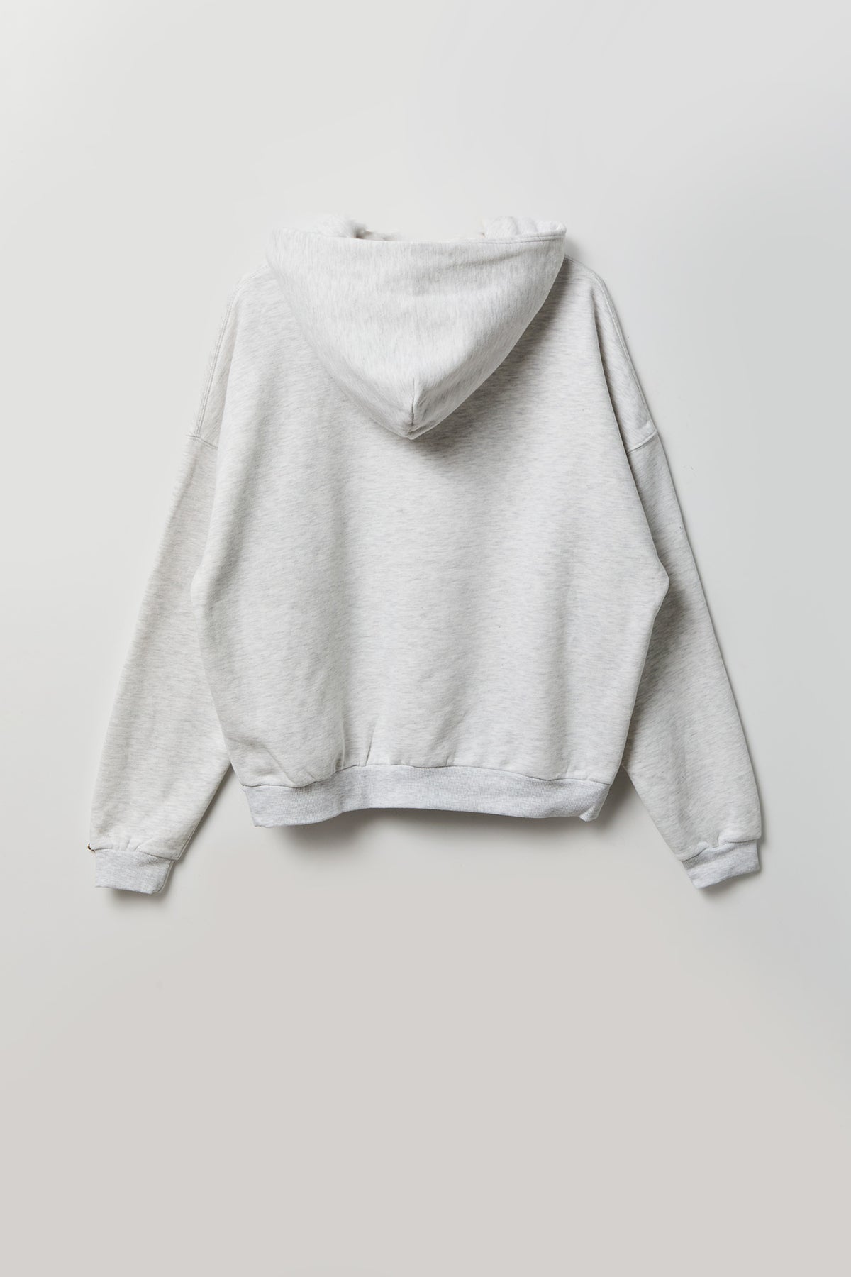 Alt View 5. Premium Heavyweight Fleece Boxy Hoodie - Light Grey
