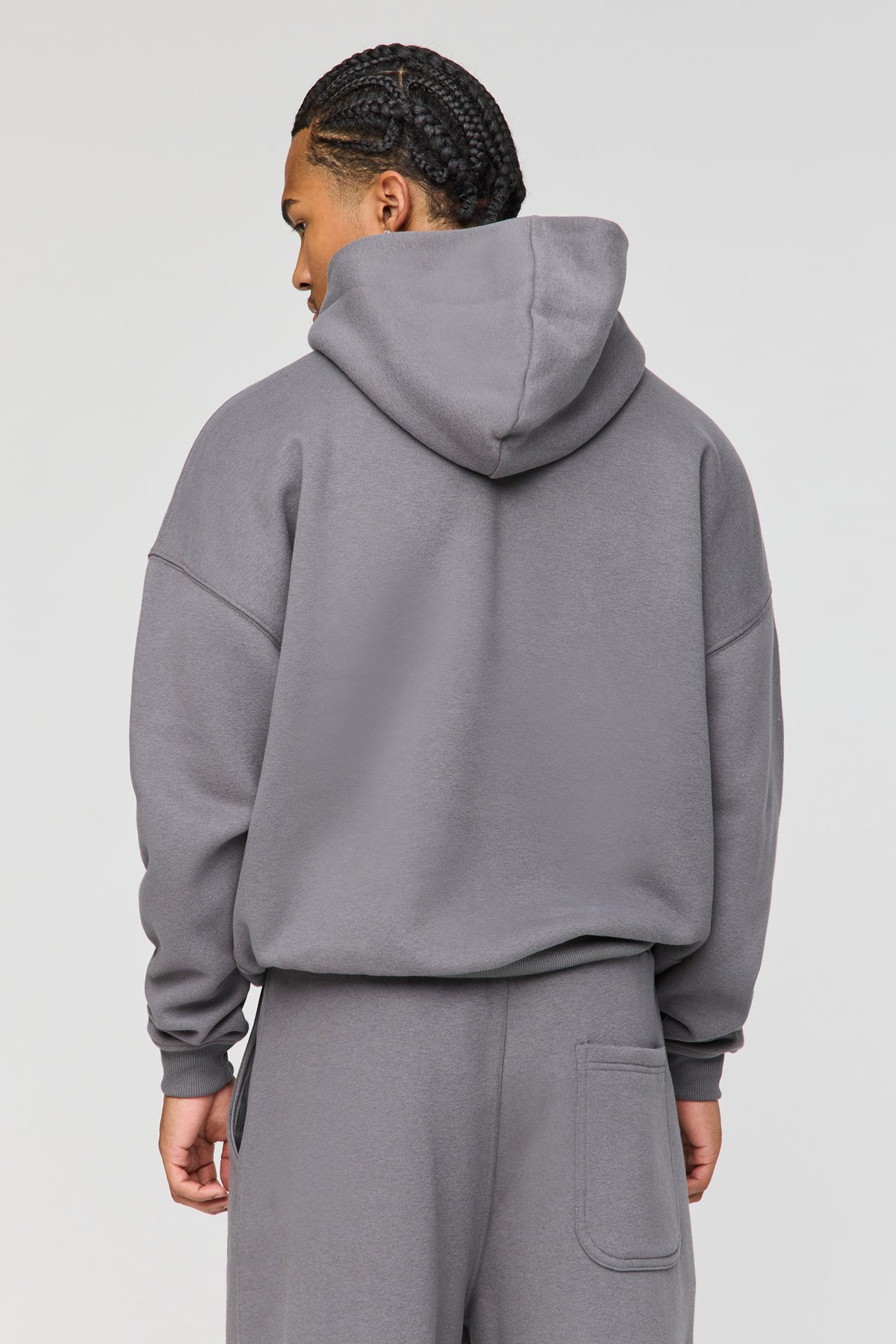 Vue alternative 2. Haut baggy à capuchon en molleton lourd supérieur imprimé