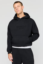 Premium Heavyweight Fleece Embossed Boxy Hoodie