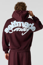 Graphic Boxy Fleece Hoodie
