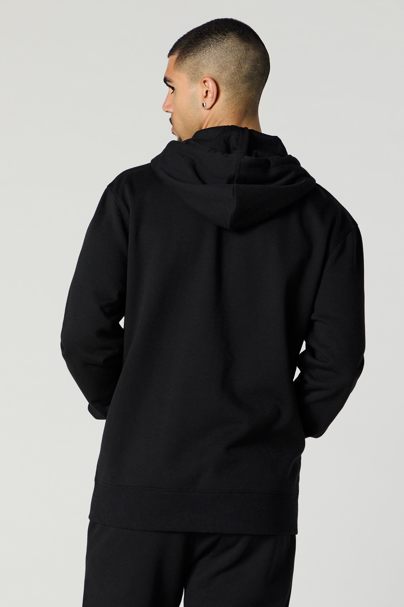 Everyday Solid Zip-Up Fleece Hoodie