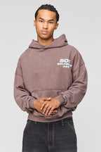 Premium Heavyweight Washed Graphic Boxy Hoodie