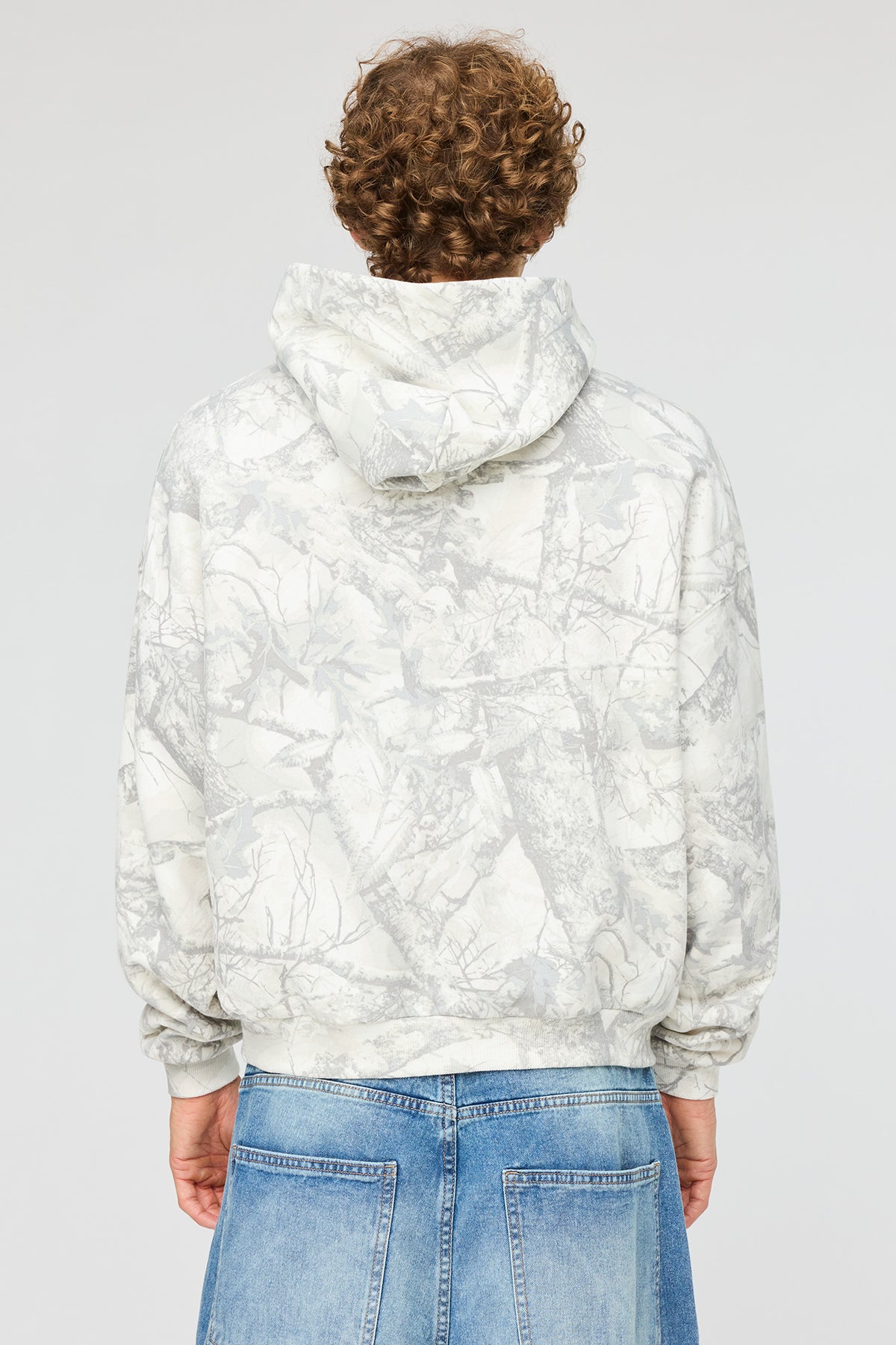 Alt View 2. Premium Heavyweight Fleece Boxy Hoodie - Camouflage