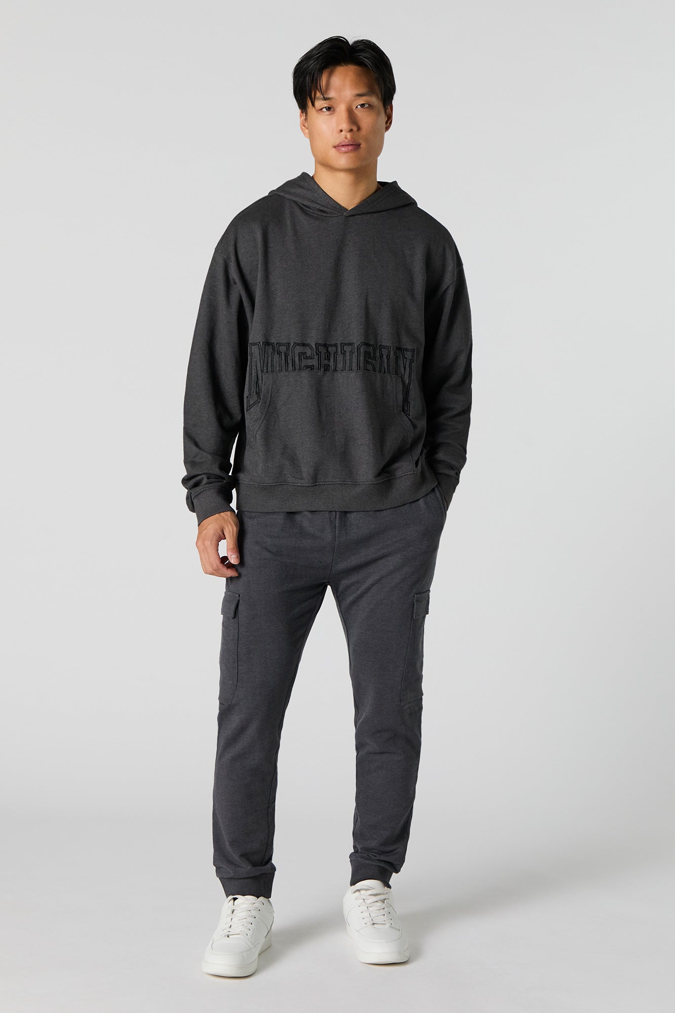 City Embroidered Fleece Hoodie