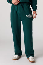 Pantalon d'entraînement baggy en molleton imprimé