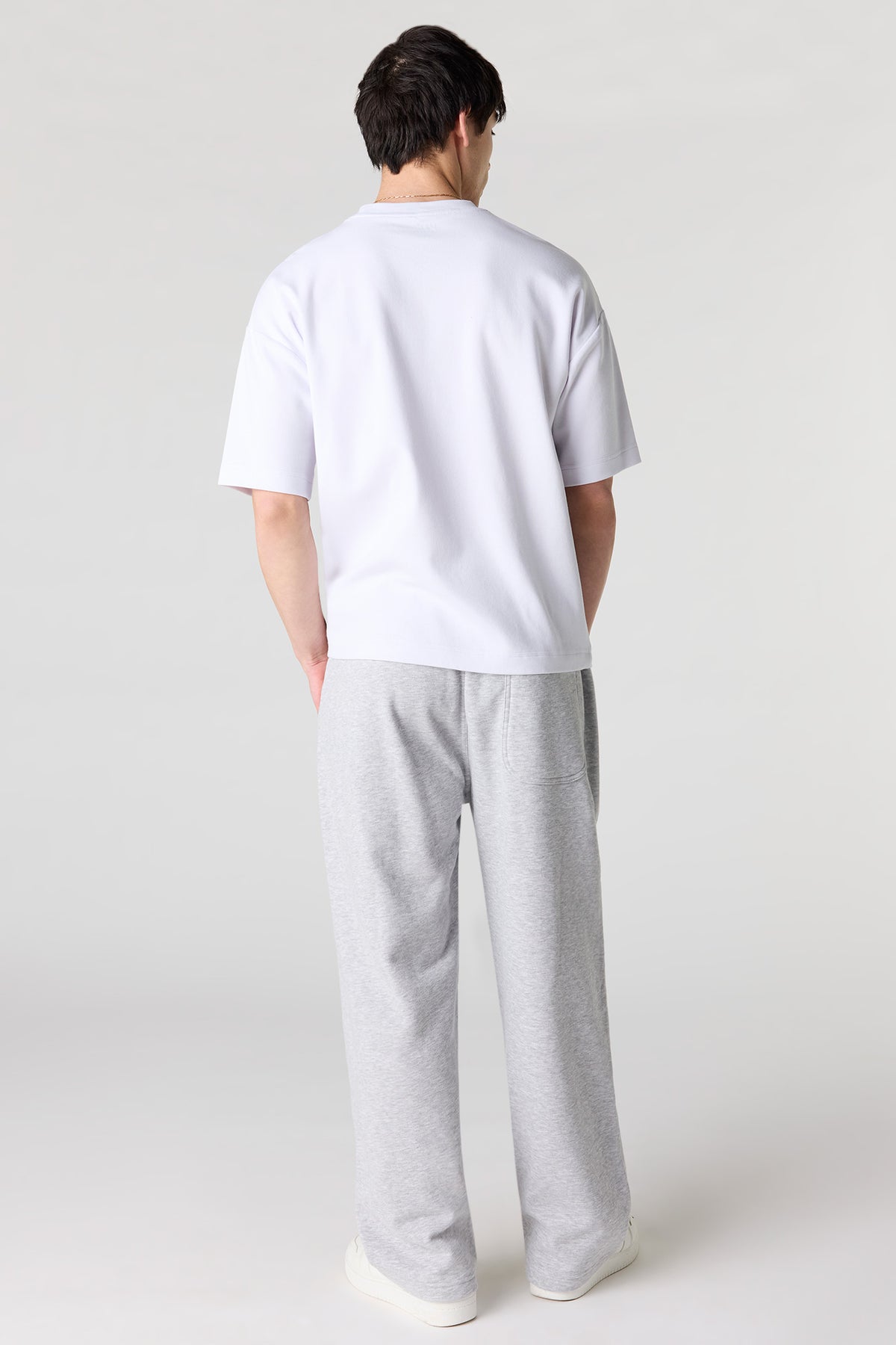 Alt View 3. Premium Heavyweight Fleece Baggy Sweatpant - Heather Grey
