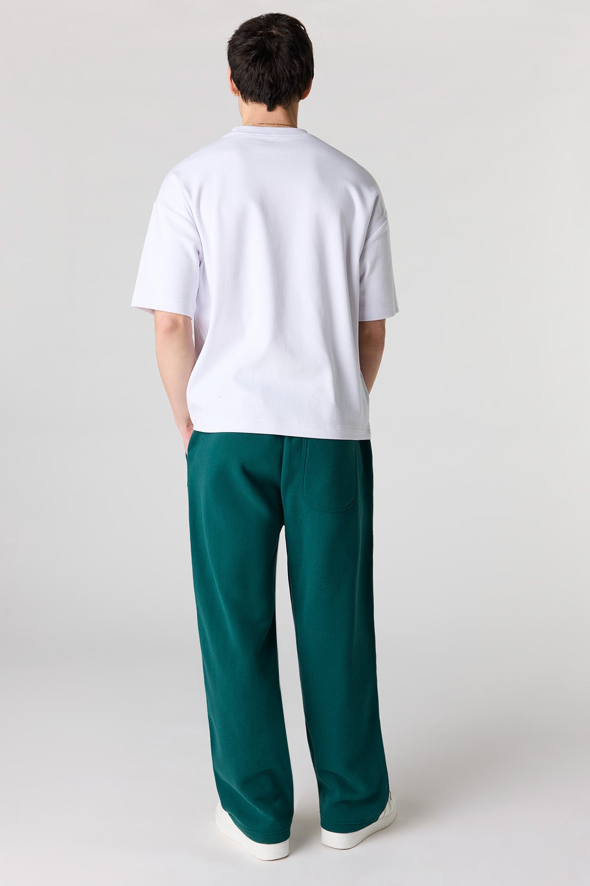 Alt View 3. Premium Heavyweight Fleece Baggy Sweatpant - Hunter Green