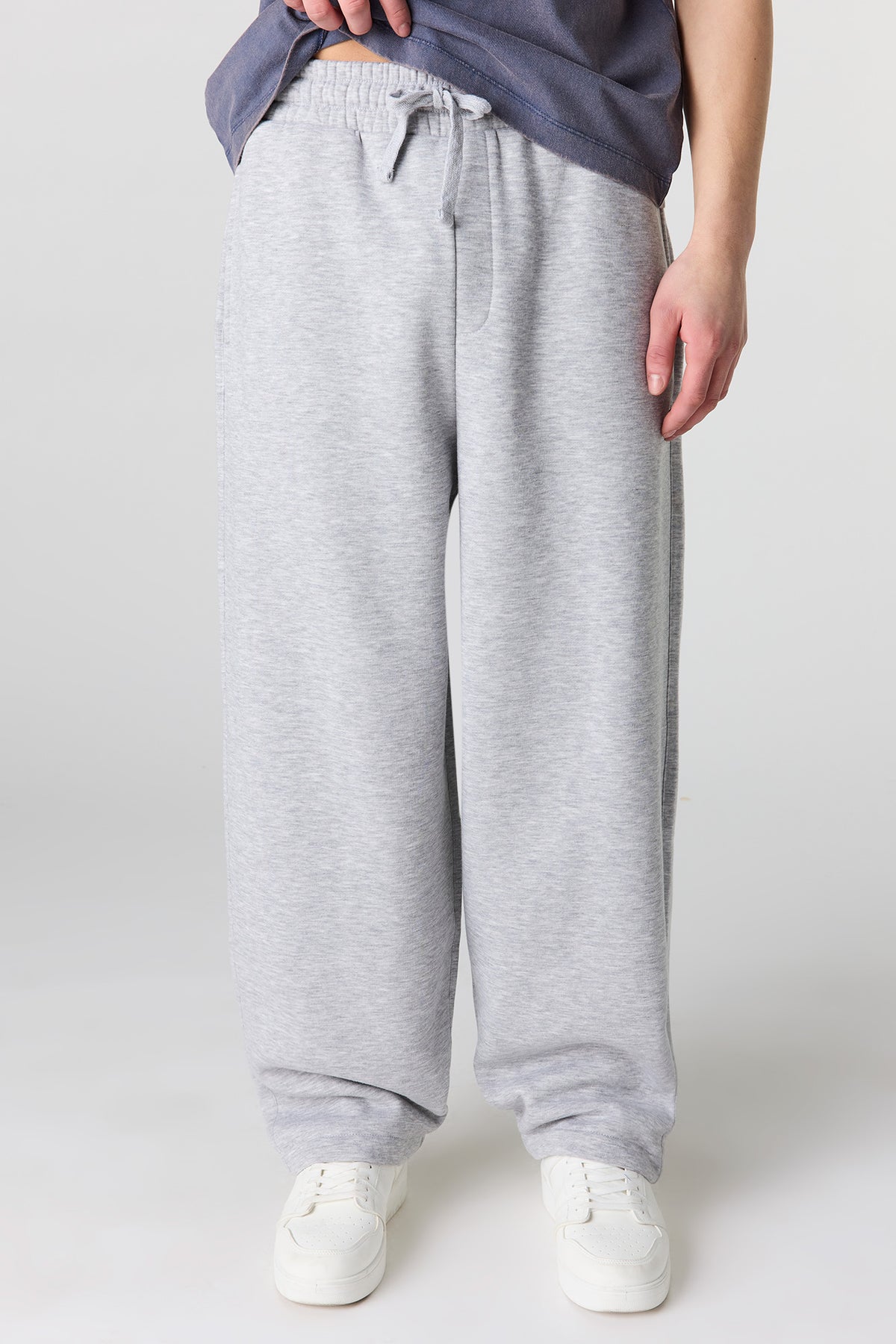 Fleece Baggy Sweatpant - Heather Grey