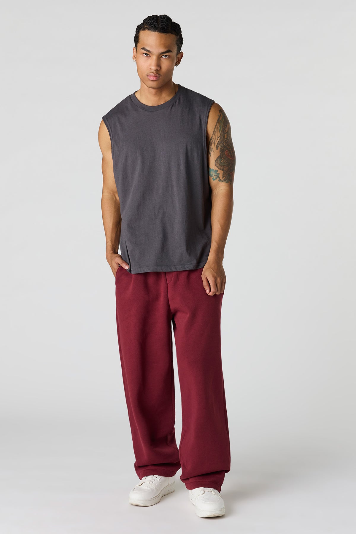 Vue alternative 2. Pantalon d'entraînement baggy en molleton