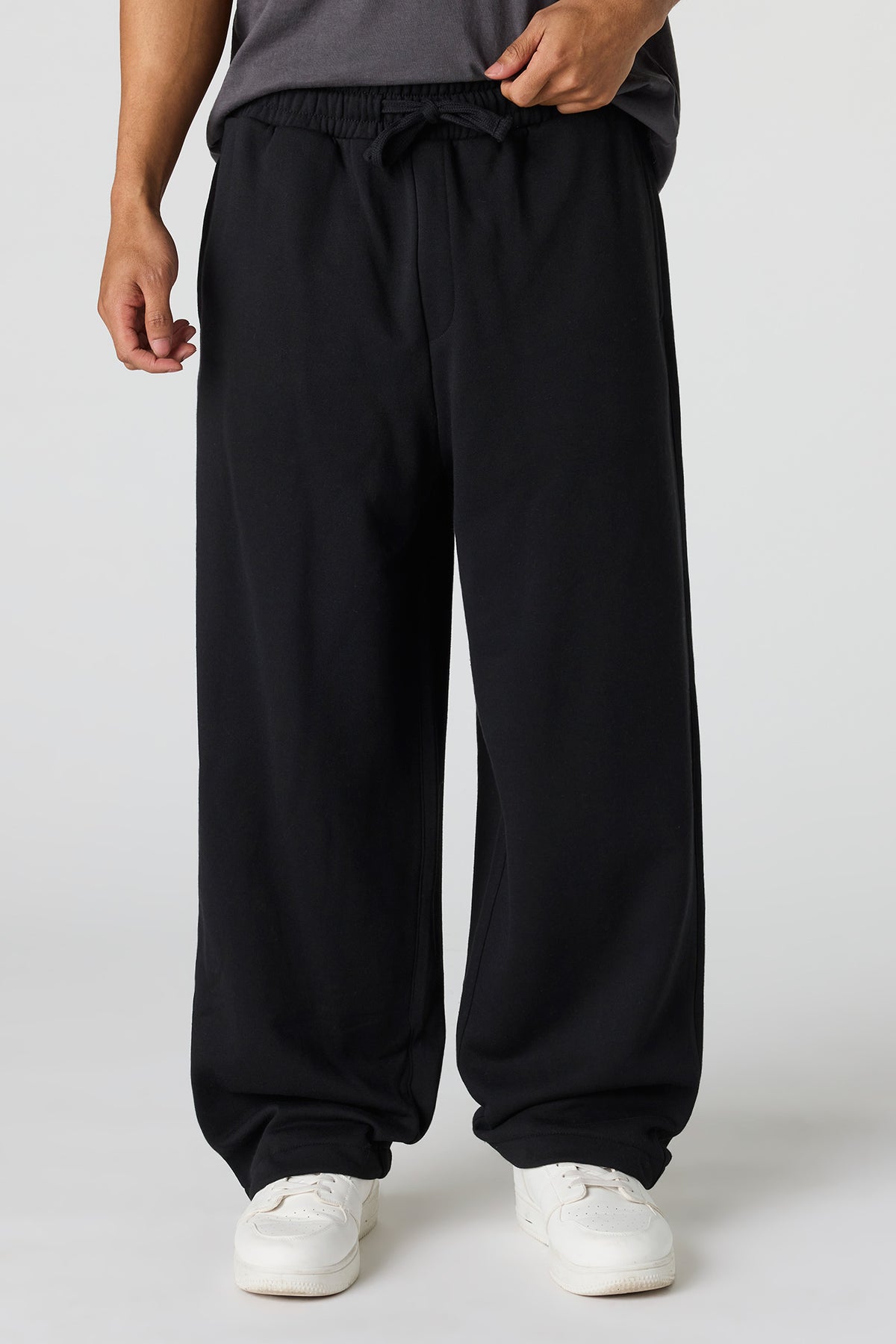 Fleece Baggy Sweatpant - Black