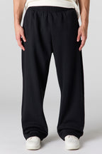 Pantalon d'entraînement à jambe large en molleton lourd de qualité supérieure
