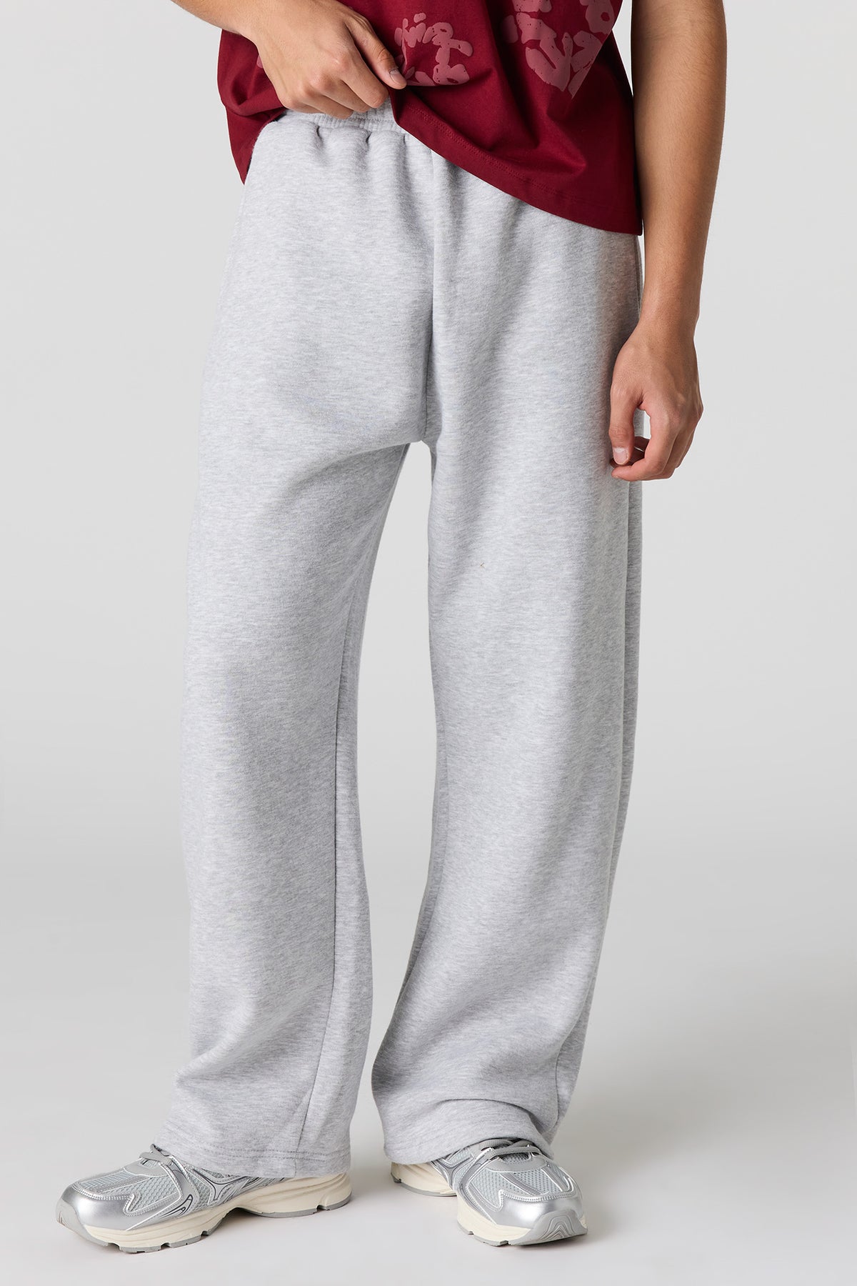 Pantalon d'entraînement à jambe large en molleton lourd de qualité supérieure
