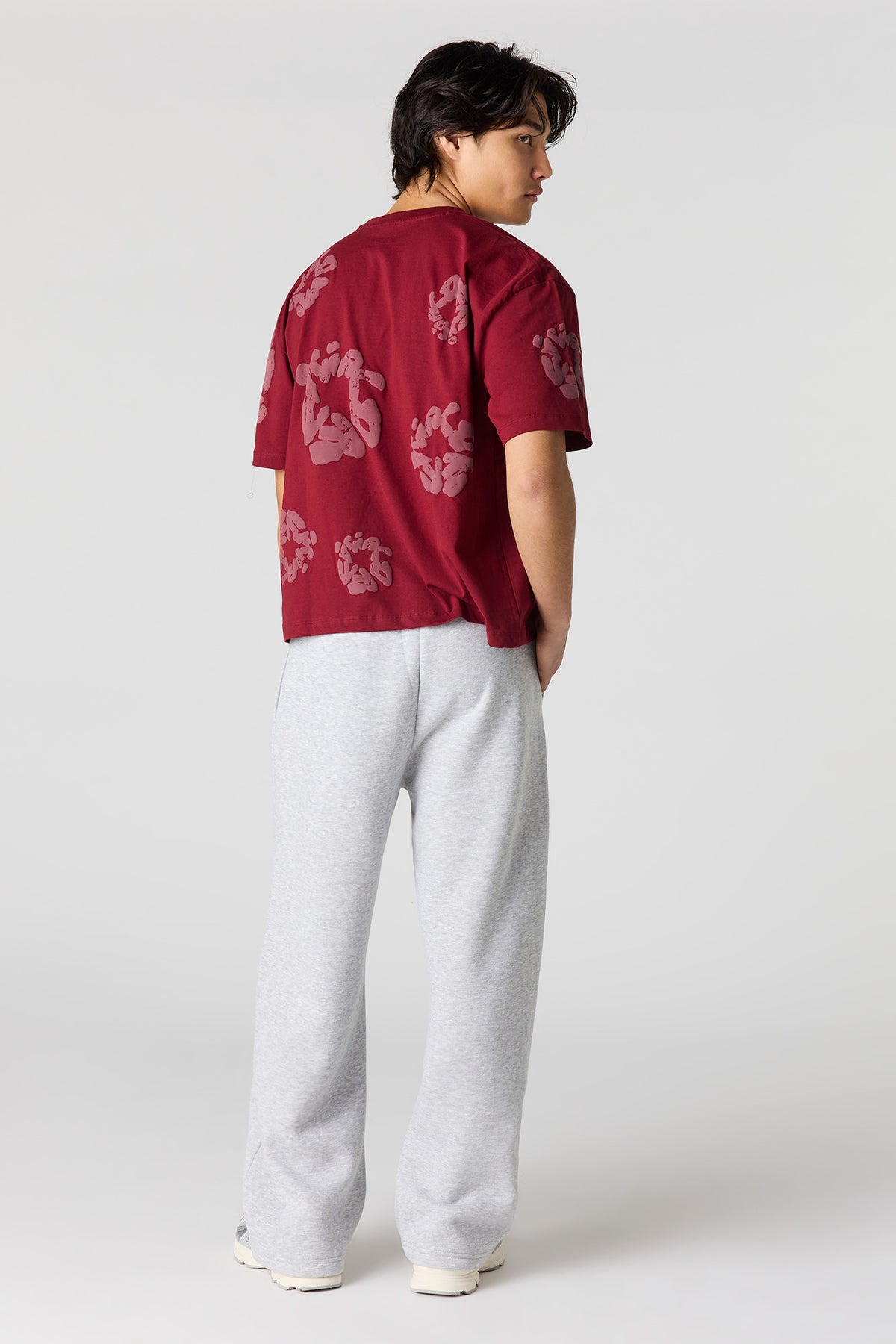 Vue alternative 3. Pantalon d'entraînement à jambe large en molleton lourd de qualité supérieure