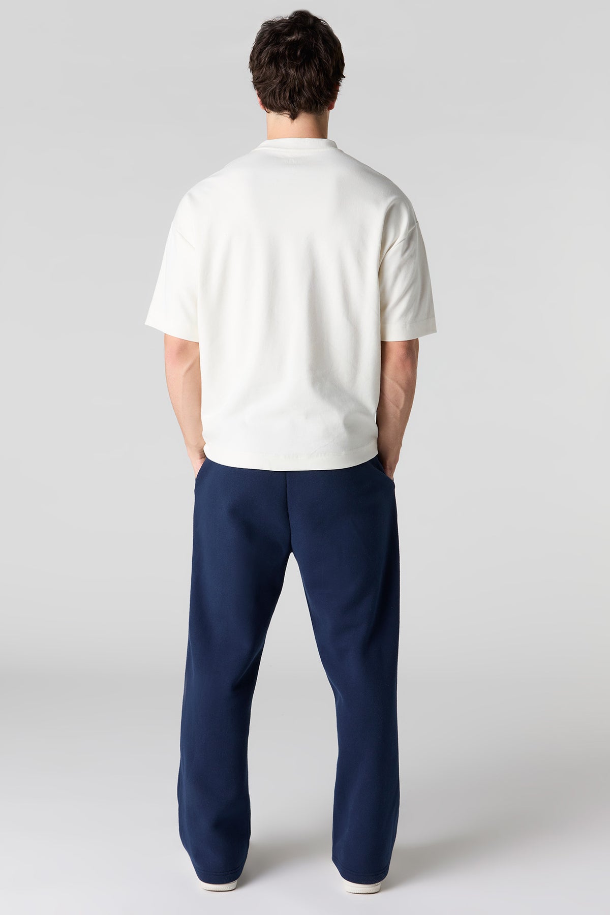 Vue alternative 3. Pantalon d'entraînement à jambe large en molleton lourd de qualité supérieure