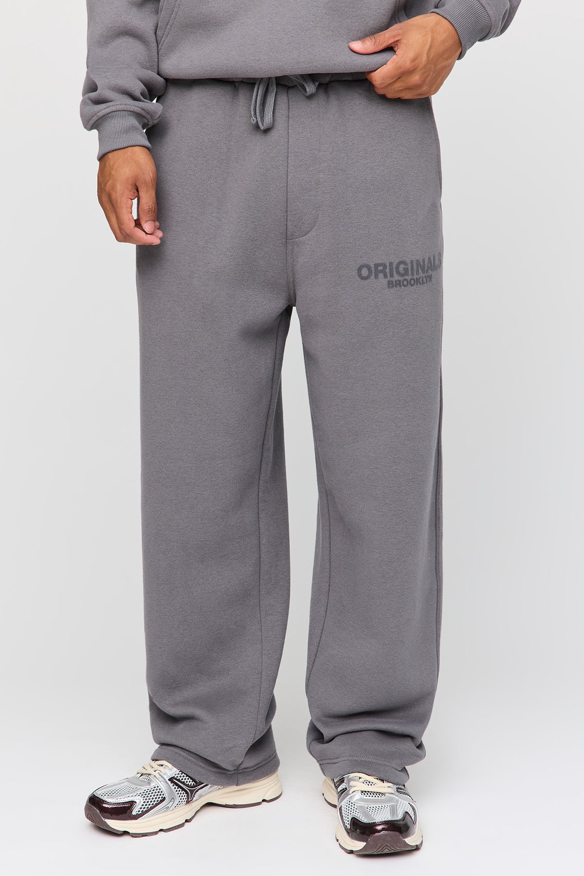 Pantalon d'entraînement baggy en molleton lourd supérieur imprimé