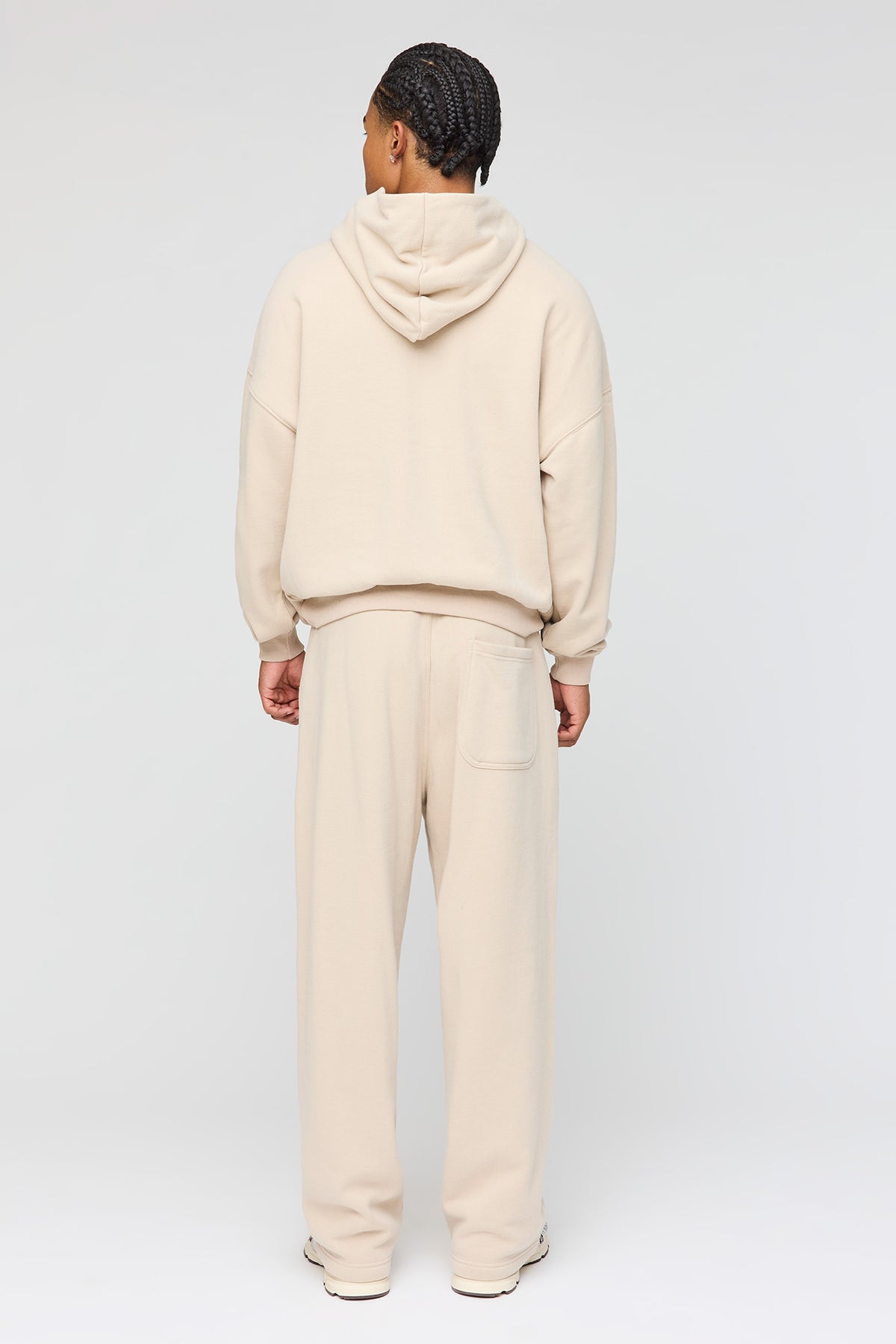Alt View 3. Premium Heavyweight Fleece Baggy Graphic Sweatpant - Tan