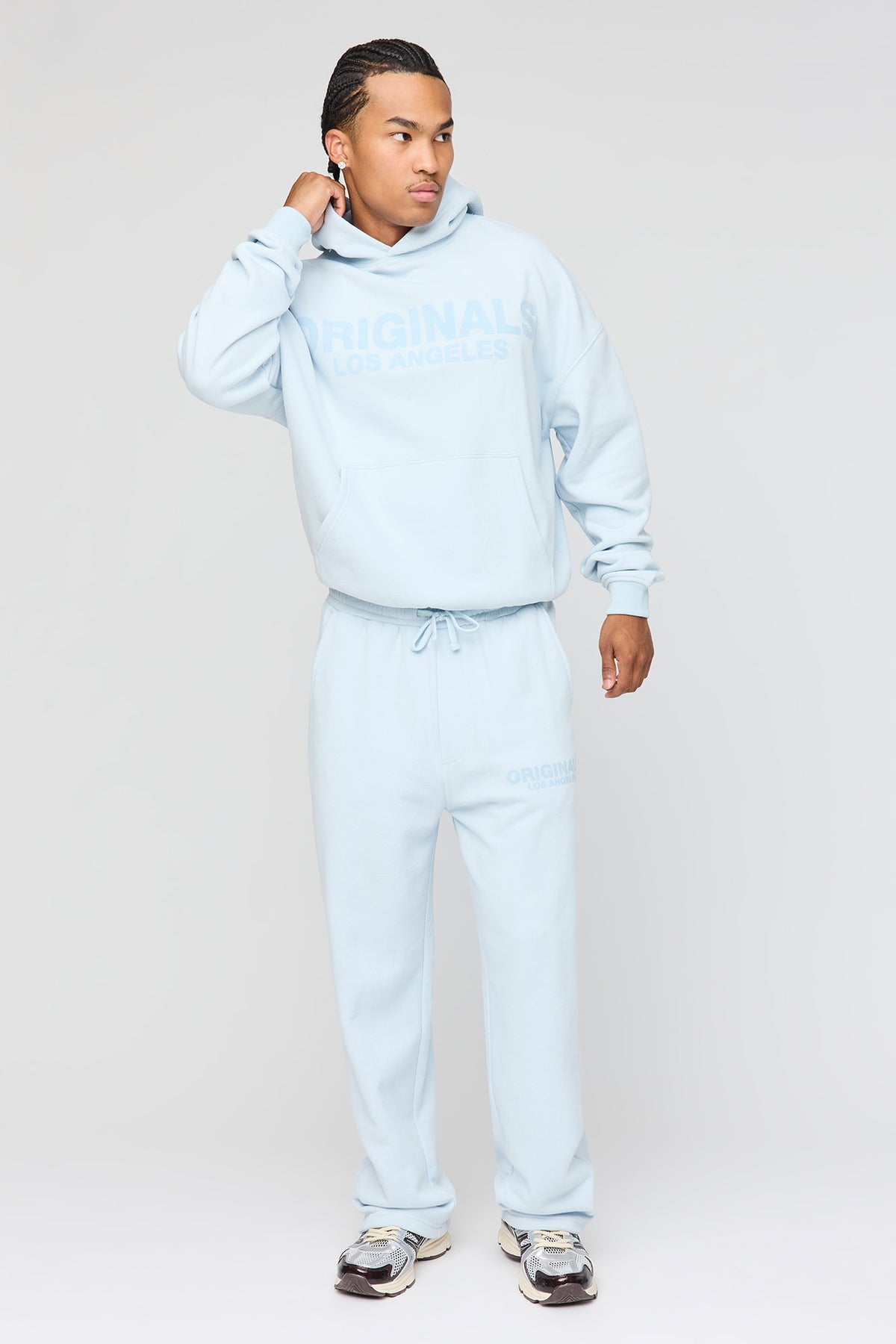 Vue alternative 2. Pantalon d'entraînement baggy en molleton lourd supérieur imprimé