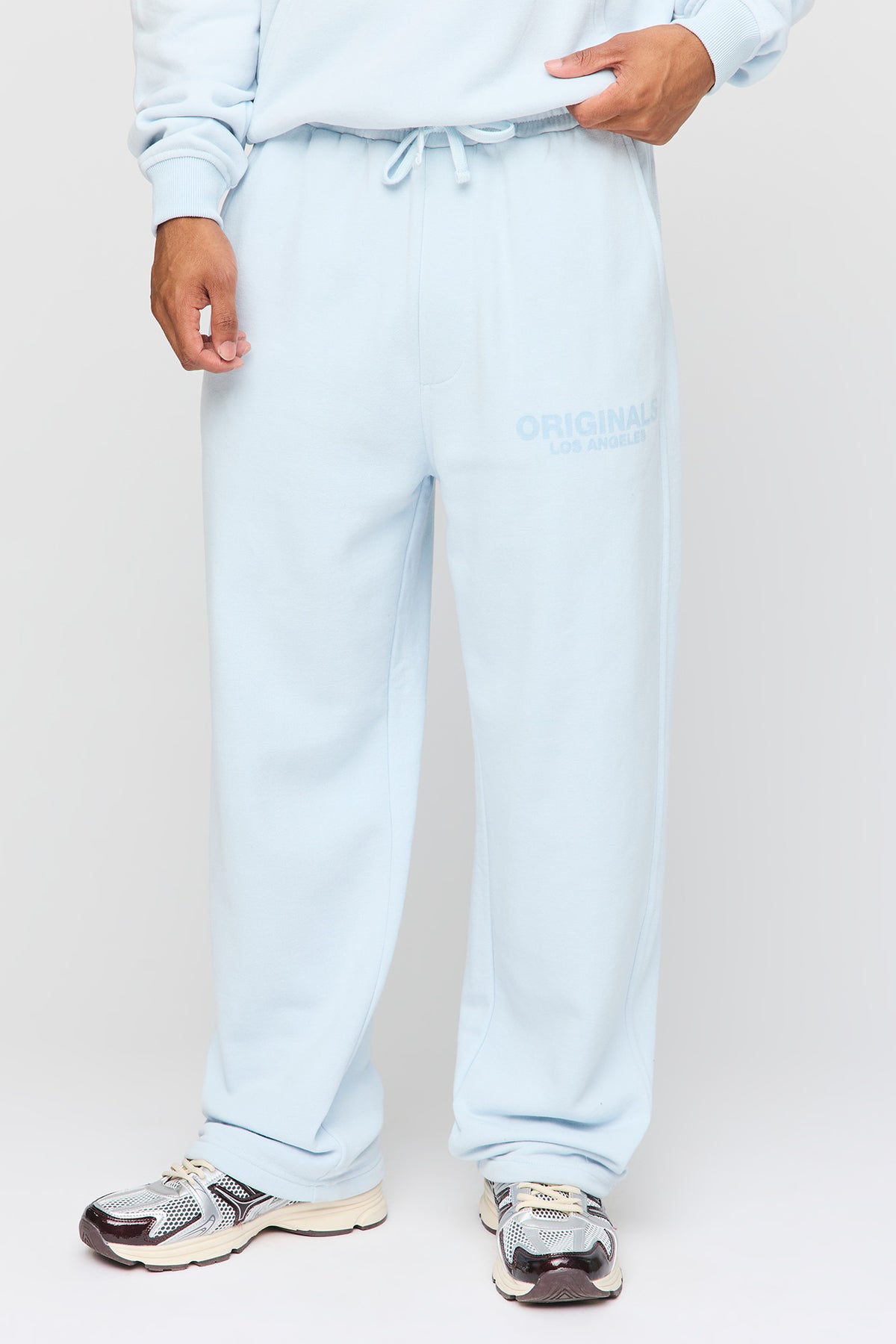 Pantalon d'entraînement baggy en molleton lourd supérieur imprimé