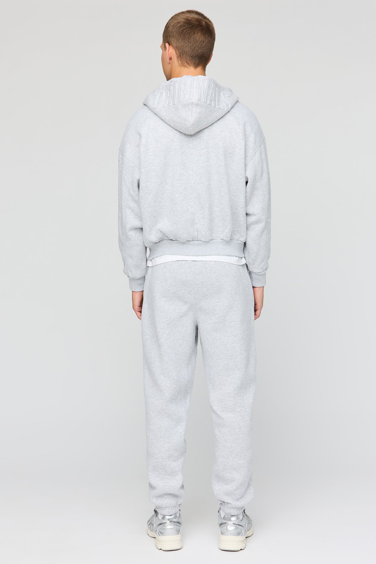 Vue alternative 3. Pantalon d'entraînement baggy en molleton lourd supérieur embossé