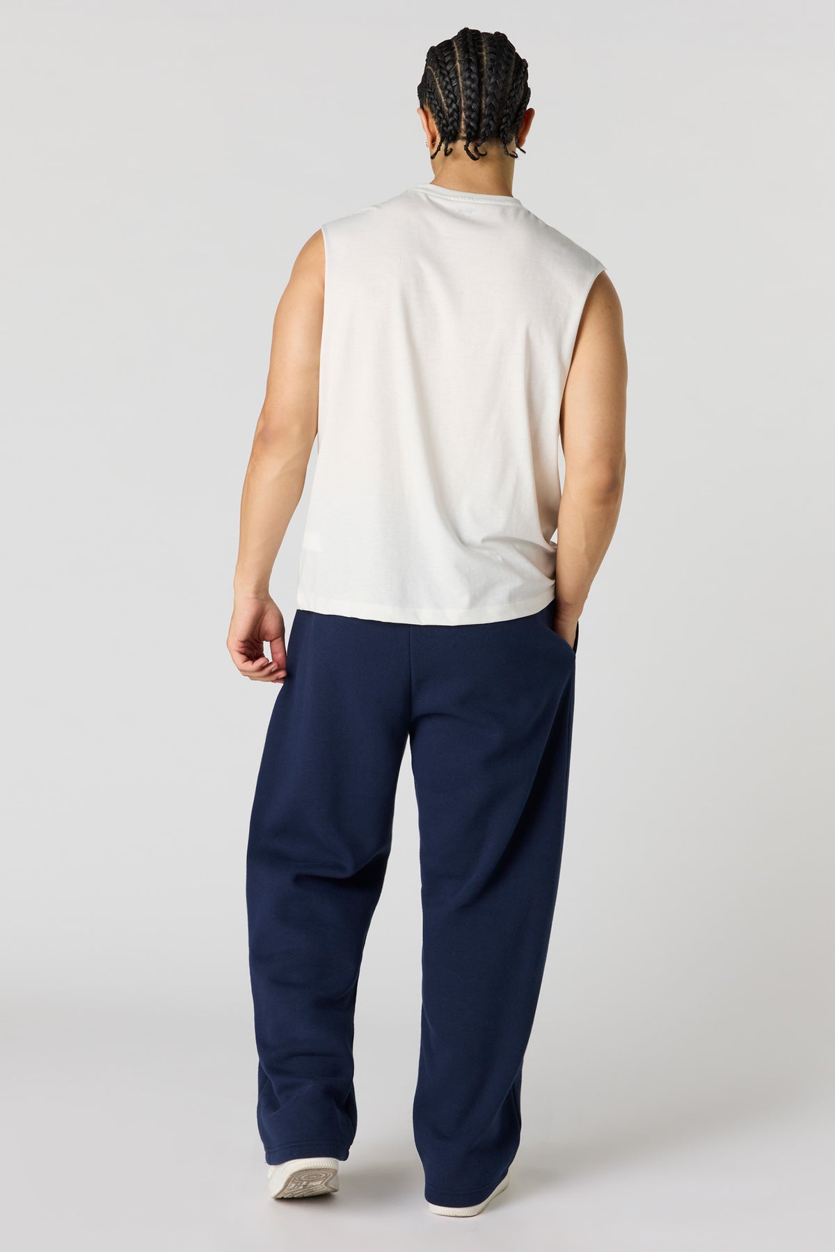 Vue alternative 3. Pantalon d'entraînement à jambe large en molleton lourd supérieur